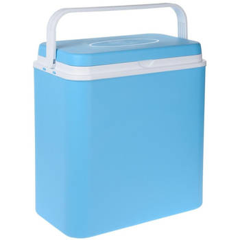 Koelbox lichtblauw 24 liter 39 x 25 x 38 cm - Koelboxen