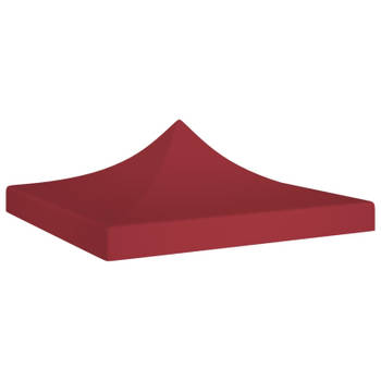 vidaXL Partytentdak 270 g/m² 2x2 m bordeauxrood