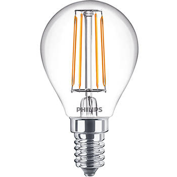 PHILIPS - LED Lamp - CorePro Luster 827 P45 CL - E14 Fitting - 4.5W - Warm Wit 2700K Vervangt 40W