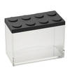 Omada - Brickstore - Voorraadpot - Stapelbaar - Modulair - 2 liter - Zwart