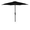 4goodz Aluminium Parasol 300 cm met opdraaimechanisme - Zwart