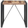 The Living Store Eettafel 80x80x75 cm massief hout met sheesham afwerking - Tafel