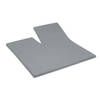 Damai Splittopper Single Split Hoeslaken Biologisch Katoen Satijn - grey 160x210cm