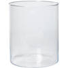 Glazen bloemen cilinder vaas/vazen 30 x 35 cm transparant - Vazen