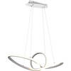 LED Hanglamp - Trion Sonso - 28W - Natuurlijk Wit 4000K - Dimbaar - Rond - Mat Wit - Aluminium