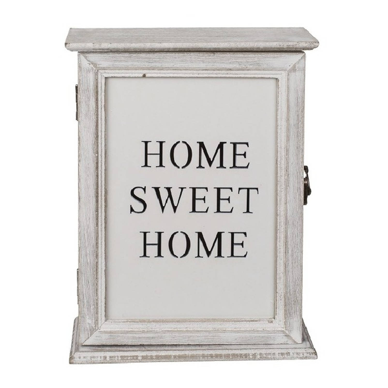 bom Verstenen Mysterie Houten sleutelkast/sleutelkluis Home Sweet Home 20 x 26 cm - Sleutelkastjes  | Blokker