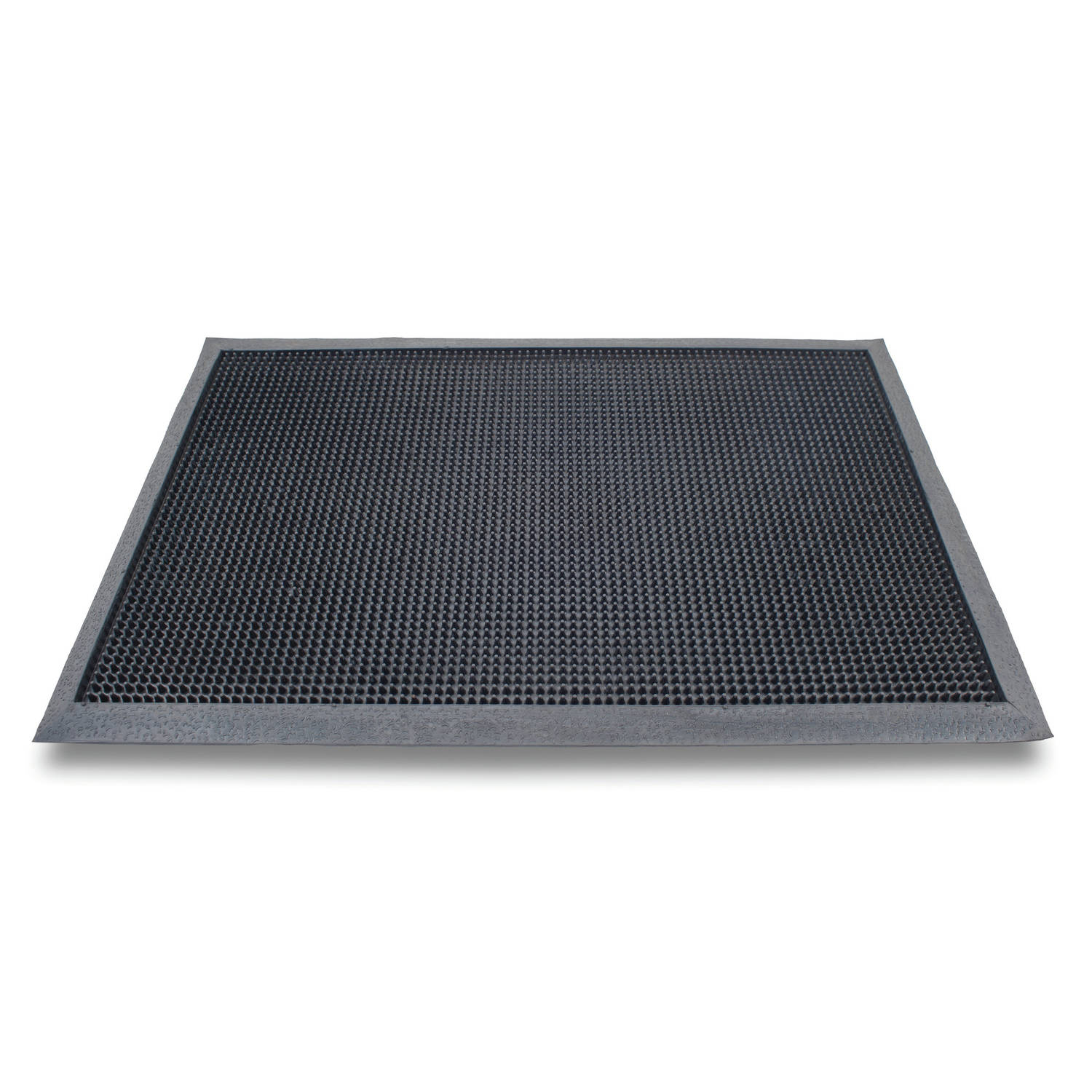 Rubberen antislip deurmatten/schoonloopmatten zwart 60 100 cm rechthoekig - Deurmatten | Blokker