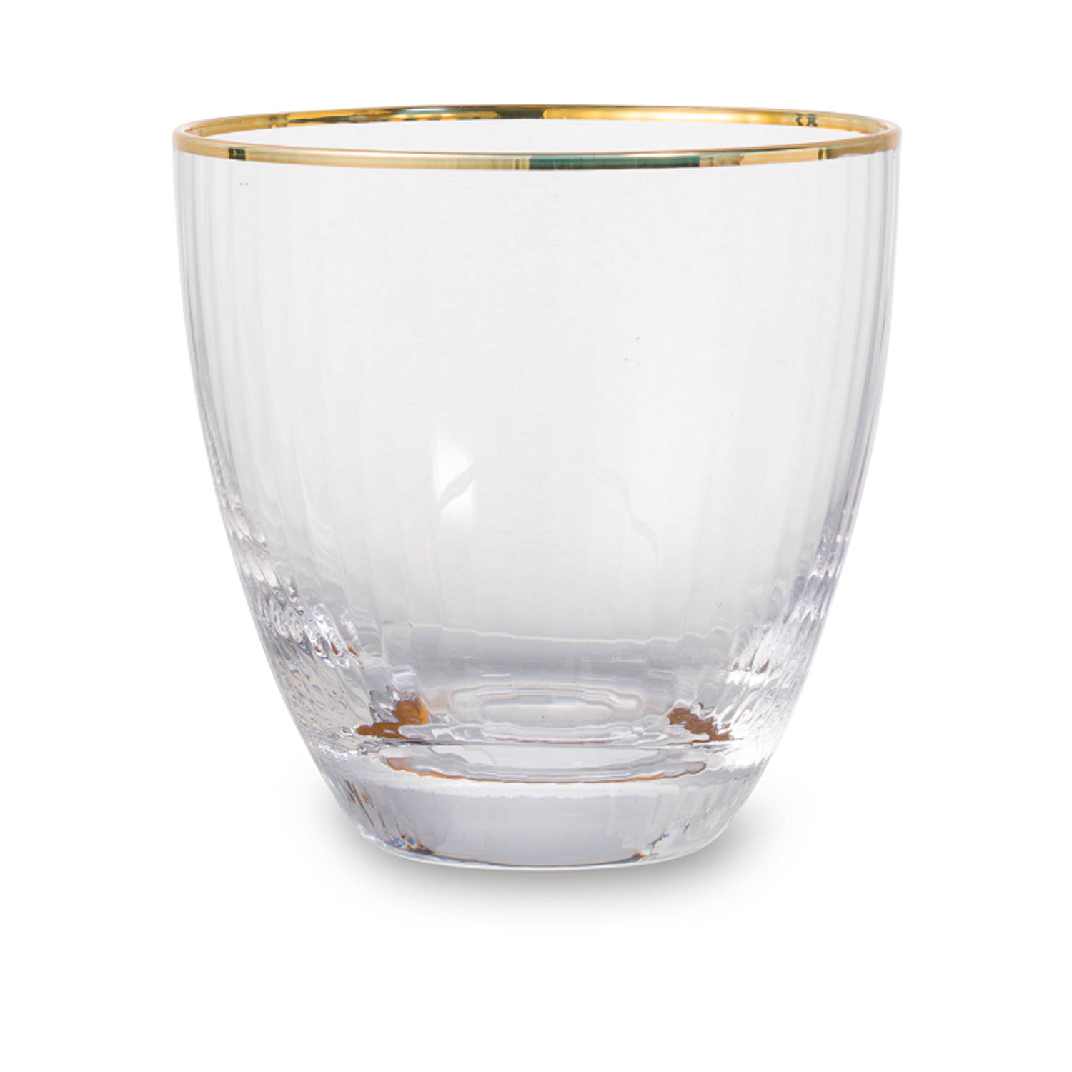 Pickering duif Scully Blokker drinkglas - gouden rand - S/2 | Blokker