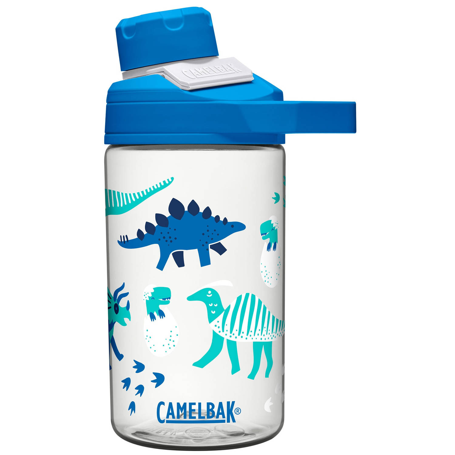 CamelBak drinkbeker Chute Mag dino junior 400 ml blauw/wit