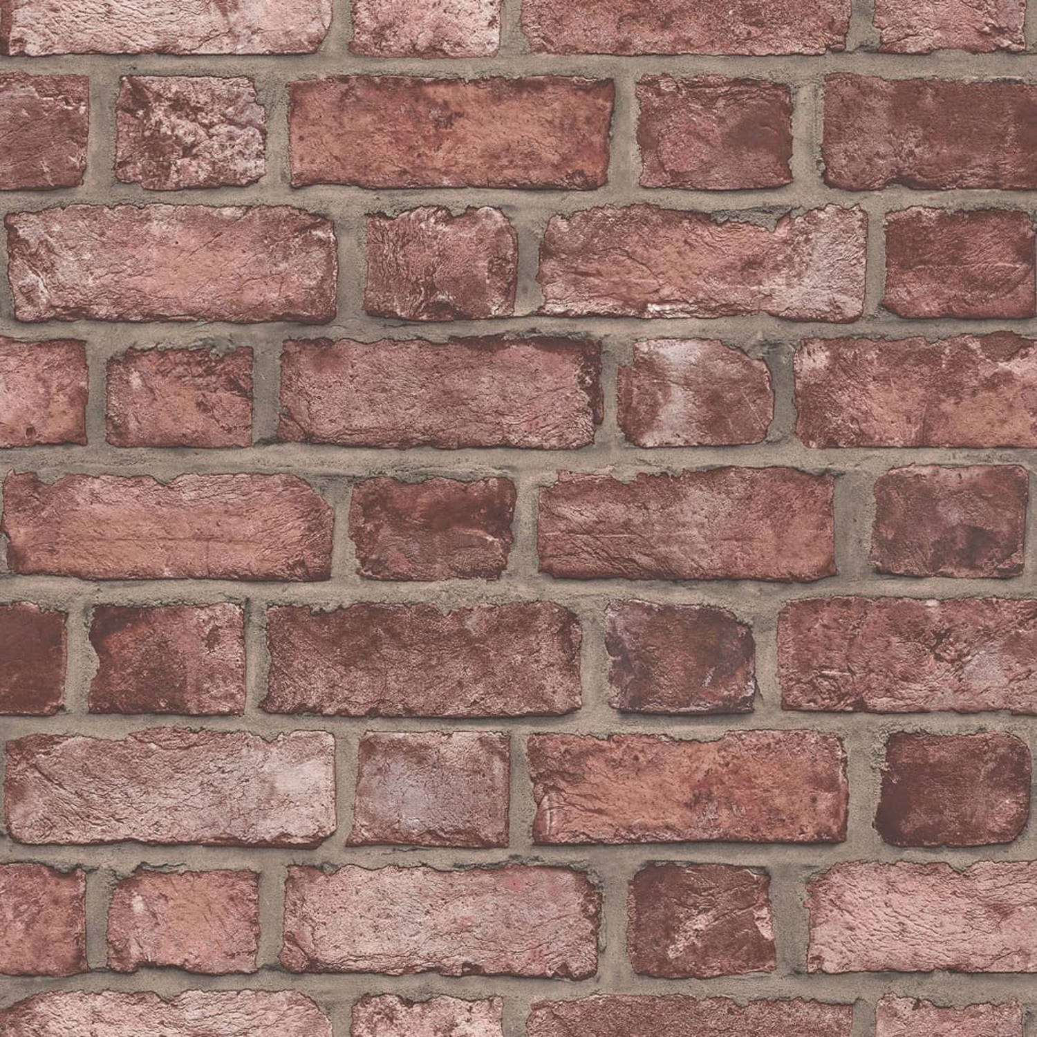 Homestyle Behang Brick Wall rood