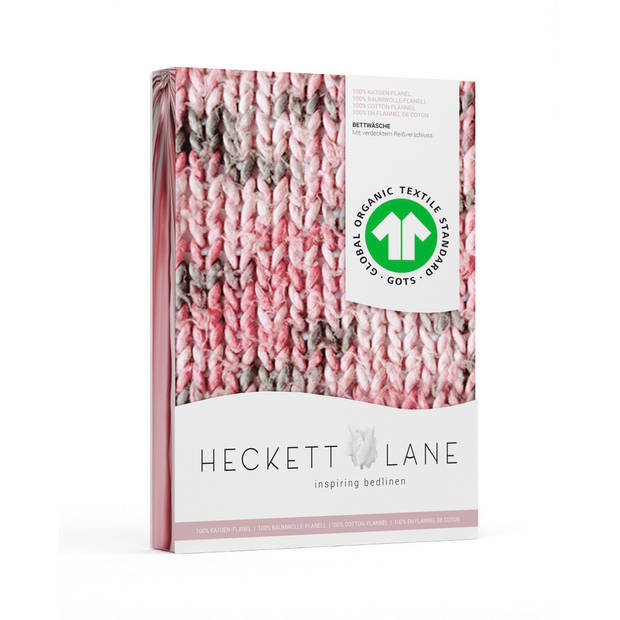 Heckett Lane Dekbedovertrek Flanel Colemy - pink 240x200/220cm