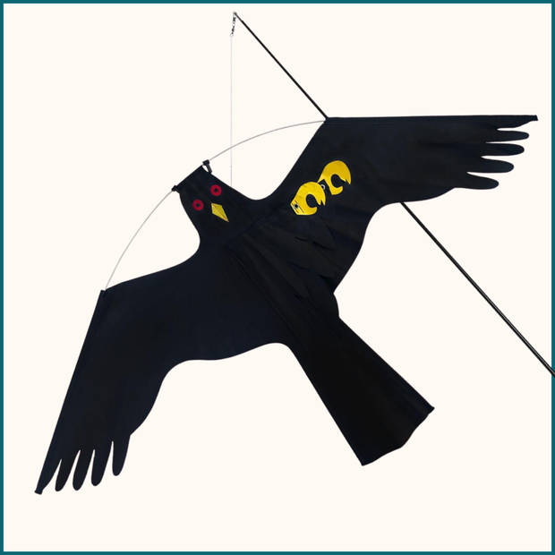 HIXA Vogelverschrikker - Vogelverjager - Duivenverjager - Kraai vlieger - 4 meter - Kite Hawk