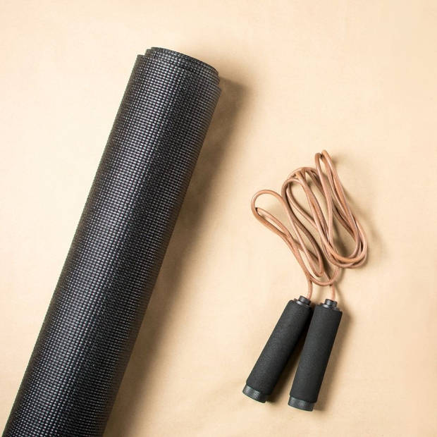 Orange85 Yoga Fitness Mat - Sportmat - Zwart - 180x60x0,8cm - EVA