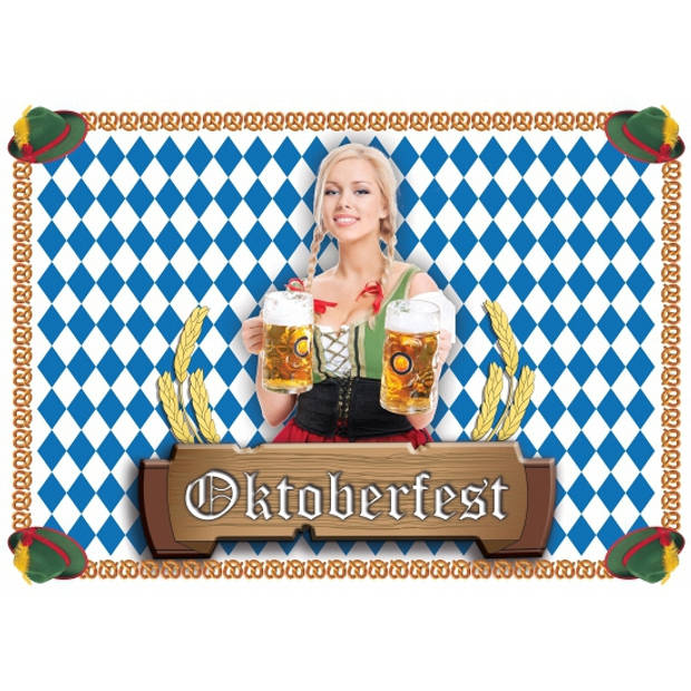 100 Oktoberfest placemats van papier - Placemats