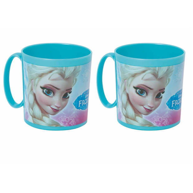 Set van 2x stuks plastic Frozen drinkbekers 350 ml - Bekers