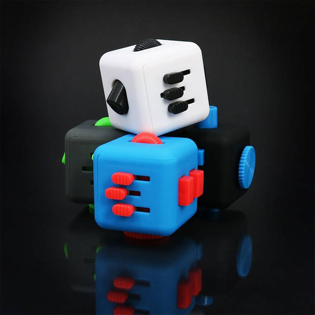 Banzaa Fidget Cube – Wriemelkubus –Anti-Stress Speelgoed – Wriemel Stick – Wit Zwart