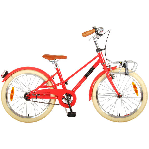 Volare Meisjesfiets Melody 20 Inch 30 cm Meisjes Terugtraprem Rood