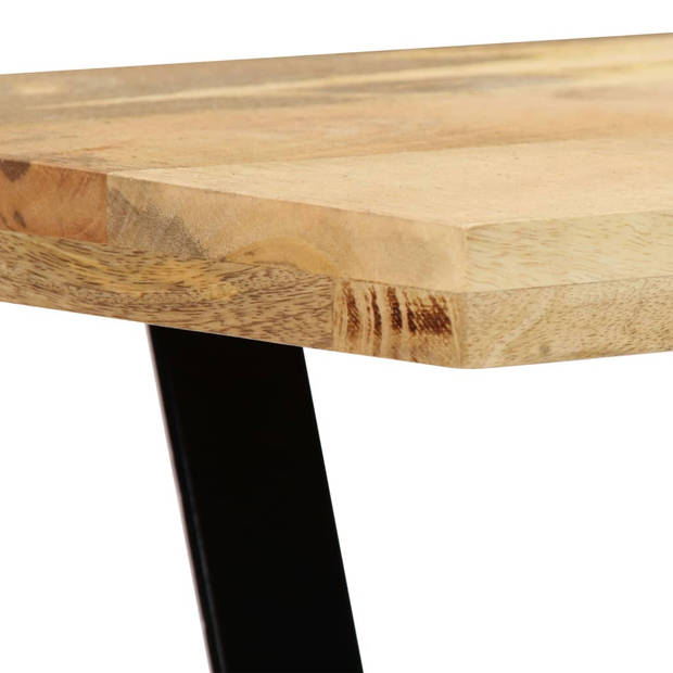 vidaXL Eettafel 120x60x76 cm massief mangohout