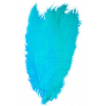 Grote sierveren 50 cm turquoise - Verkleedveren