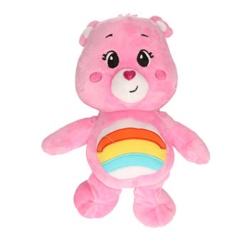 Pluche Troetelbeertje knuffel roze 28 cm - Knuffelpop