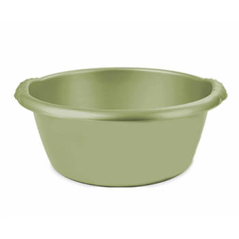 Groene afwasbak/afwasteil rond 15 liter 42 cm - Afwasbak