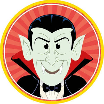 30x Halloween onderzetters vampier/Dracula - Bierfiltjes