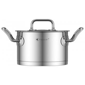Kassel Pro Chef 93033 - Kookpan met deksel - 16 x 10 cm - 2 liter