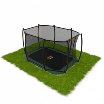 Avyna Pro-Line Flatlevel Trampoline met Veiligheidsnet 380 x 255 cm (238) - Groen