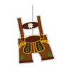 Lederhosen Oktoberfest hangdecoratie - 27 x 19 cm - karton - versieringen - Hangdecoratie