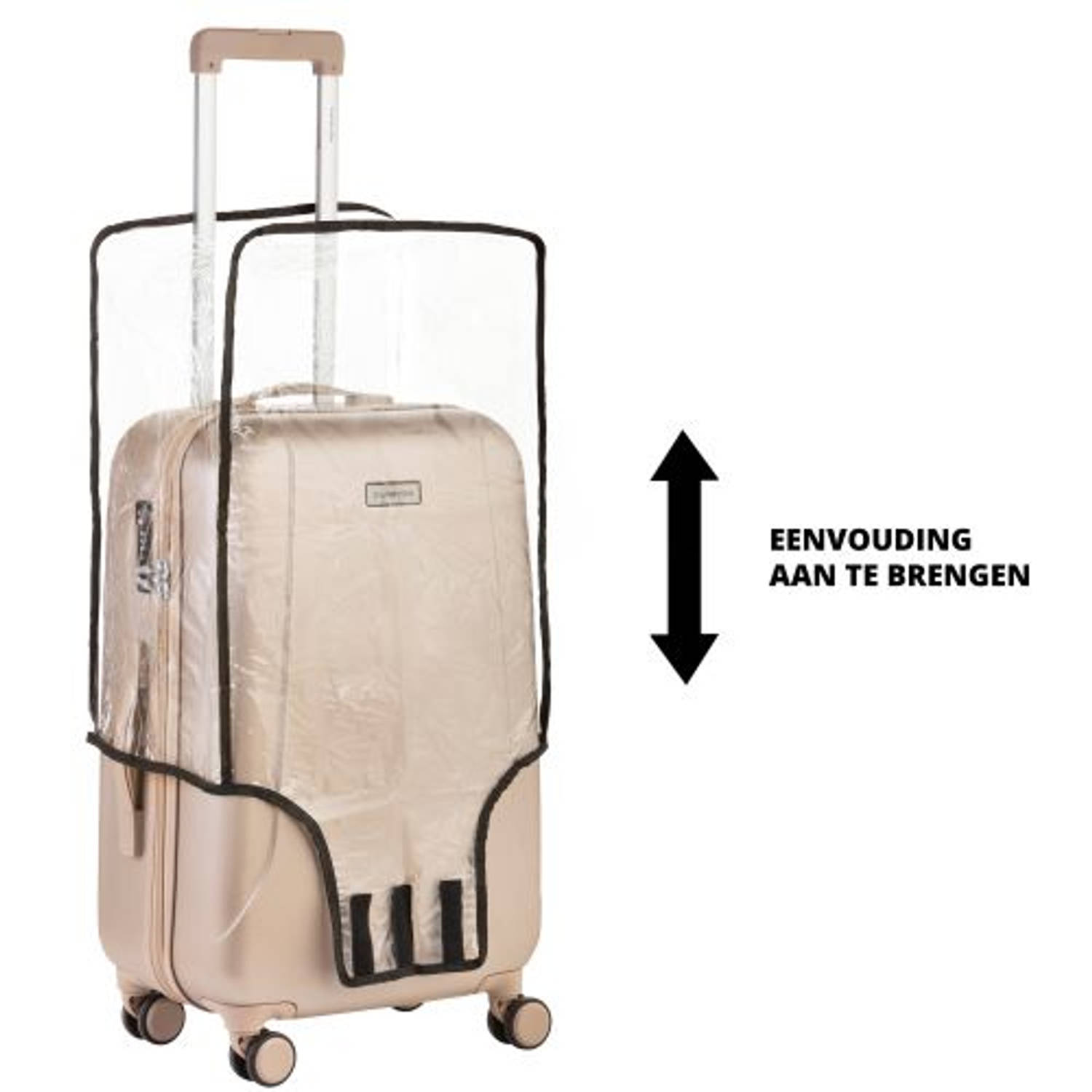 wastafel Simuleren gewelddadig CarryOn Kofferhoes - Beschermhoes koffer - Luggage Cover Medium -  Transparant | Blokker