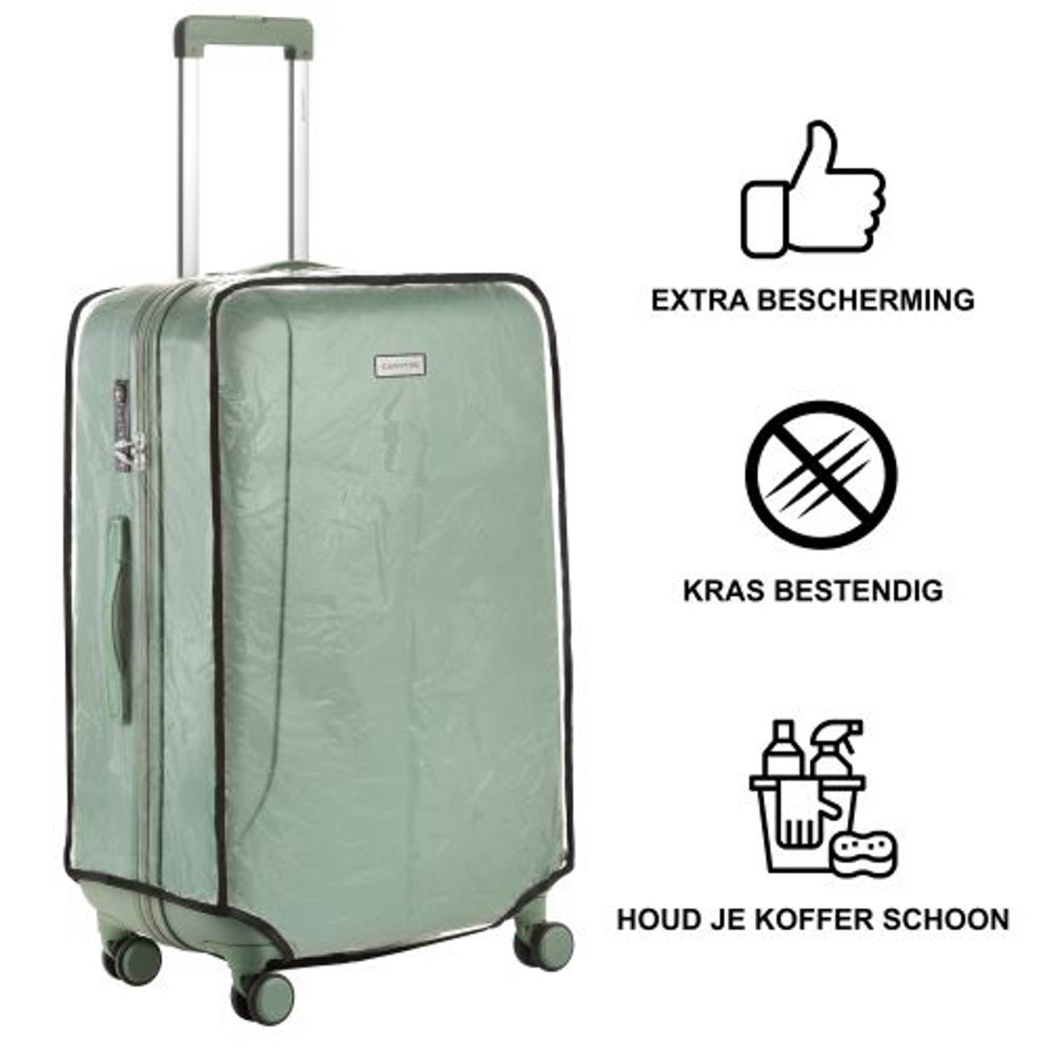 Ongeschikt Vallen vooroordeel CarryOn Kofferhoes - Beschermhoes koffer - Luggage Cover Large -  Transparant | Blokker