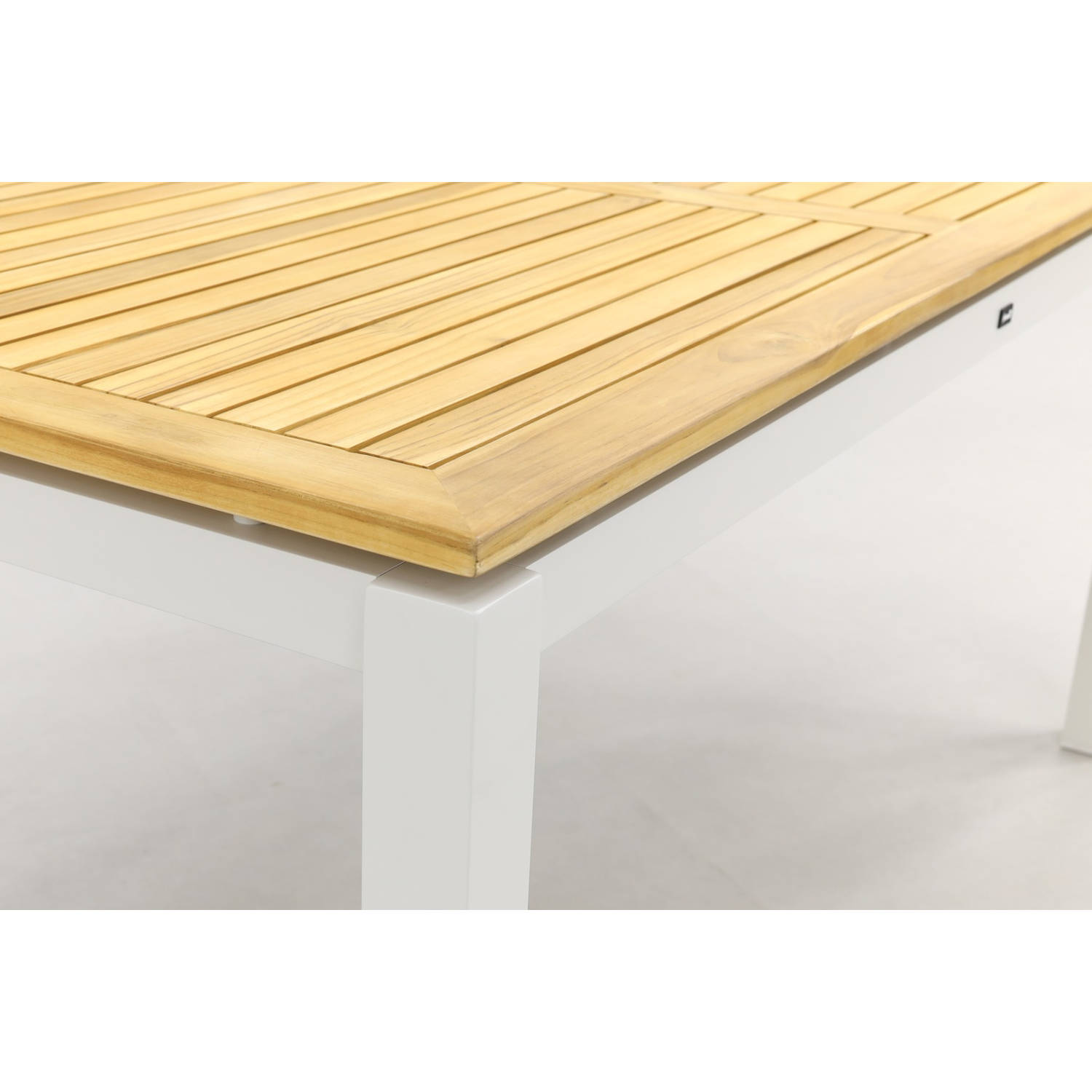 Hartman Sonata tuintafel 160x90 cm. Teak wit Blokker