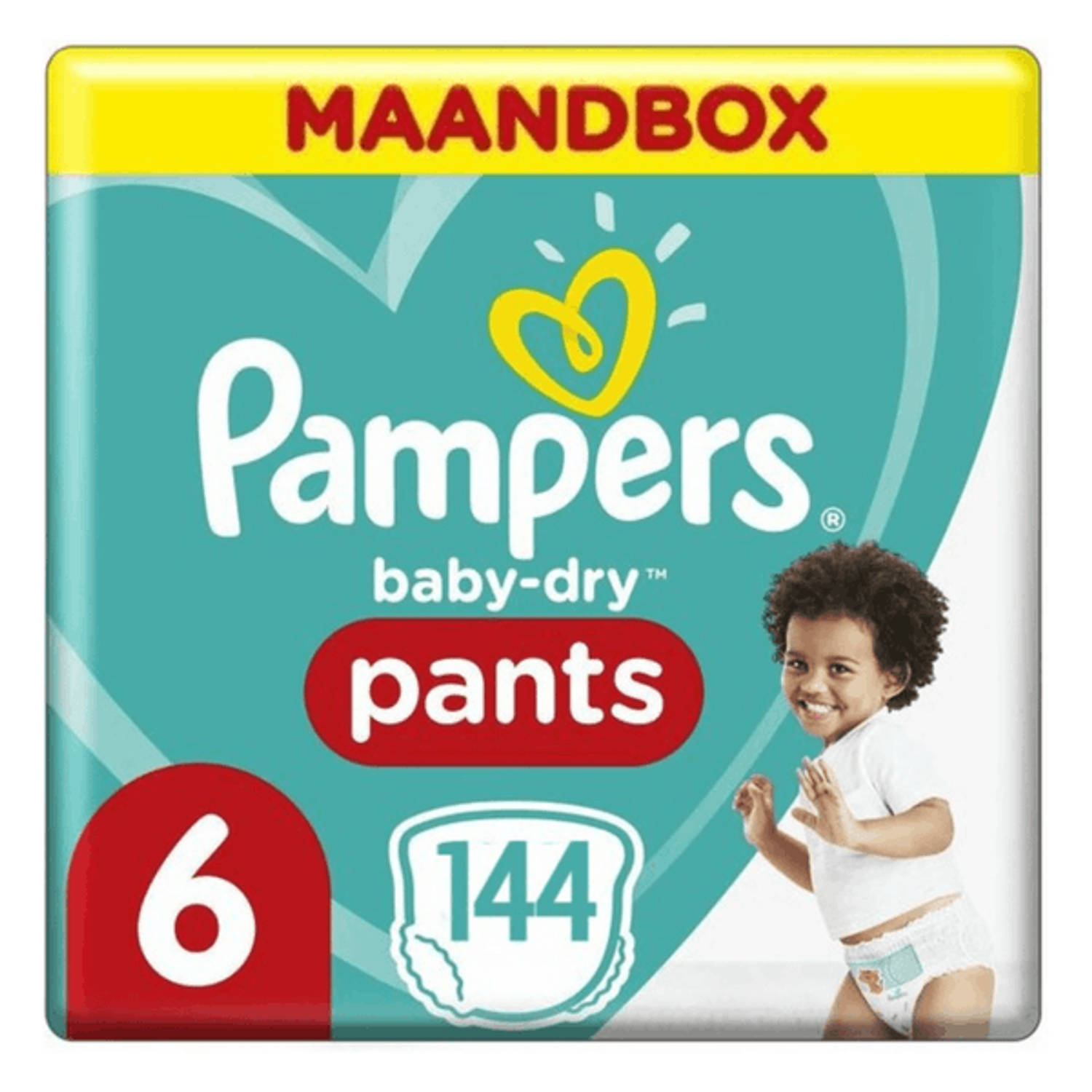 Pampers Baby Dry Nappy Pants Maat 6 - 144 Luierbroekjes Maandbox