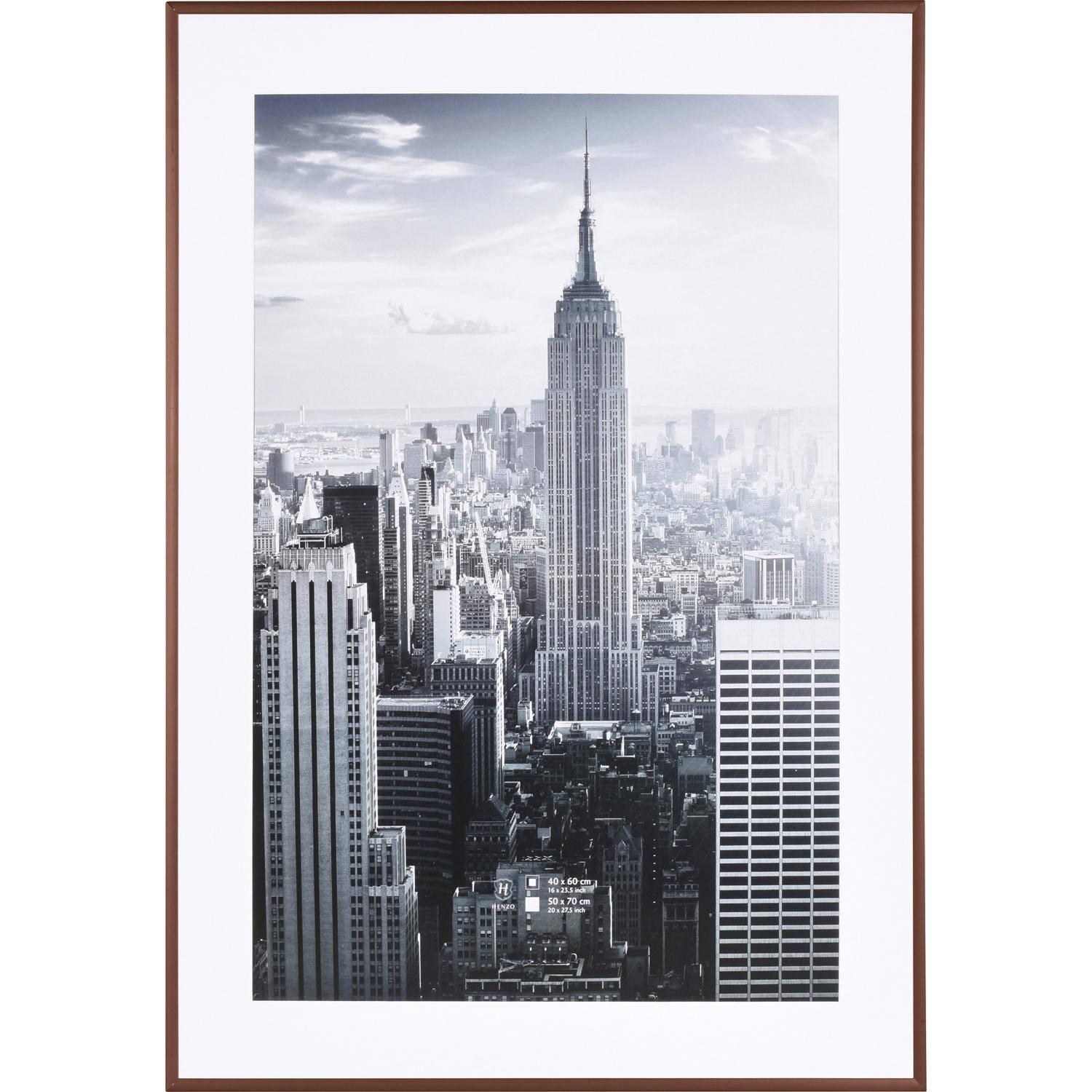 Nadruk Schiereiland Verraad Henzo Fotolijst - Manhattan - Fotomaat 50x70 cm - Brons | Blokker