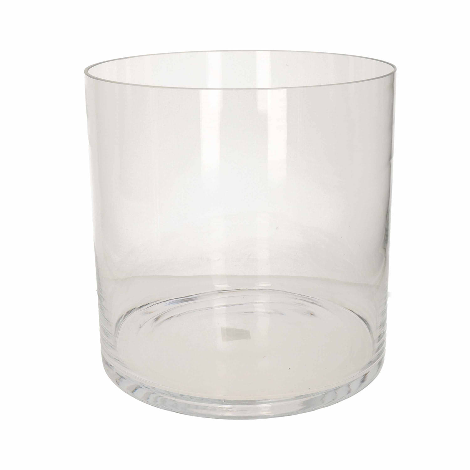 piloot eeuw Groene bonen Transparante home-basics cylinder vaas/vazen van glas 30 x 30 cm - Vazen |  Blokker