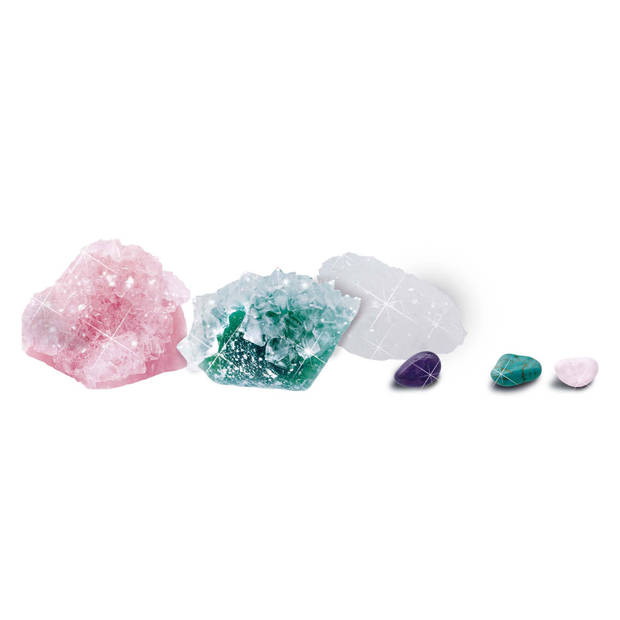 Groeiende kristallen en edelstenen