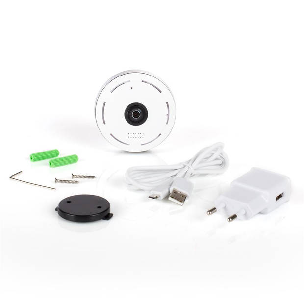 Smartwares beveiligingscamera C360IP binnen WiFi 360° wit