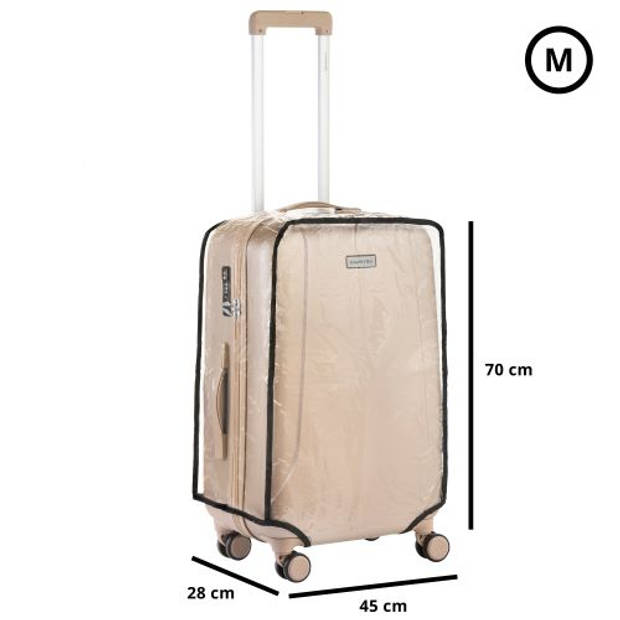 CarryOn Kofferhoes - Beschermhoes koffer - Luggage Cover Medium - Transparant