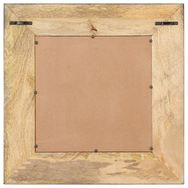 vidaXL Spiegel 50x50 cm massief mangohout