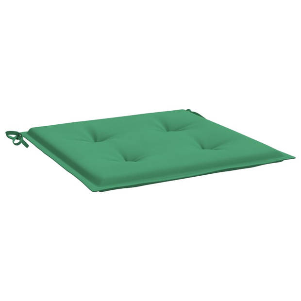 vidaXL Tuinstoelkussens 6 st 50x50x3 cm oxford stof groen