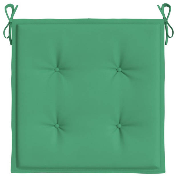 vidaXL Tuinstoelkussens 6 st 50x50x3 cm oxford stof groen