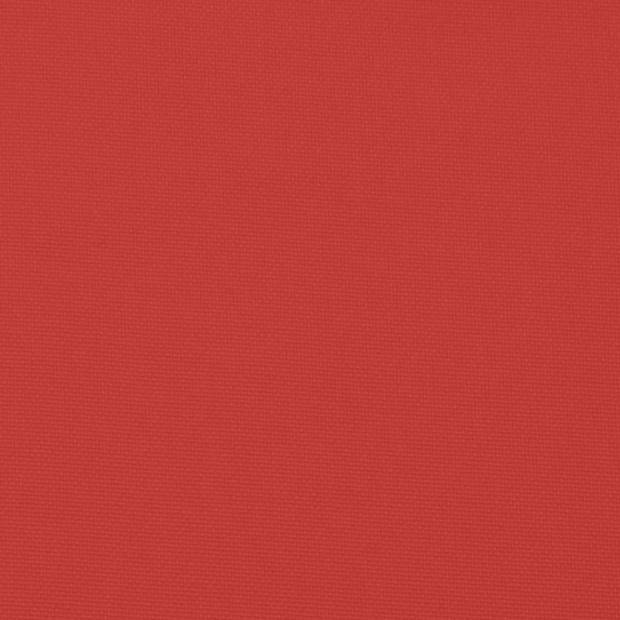 The Living Store Stoelkussens Oxford Stof - 100x50x3 cm - Rood
