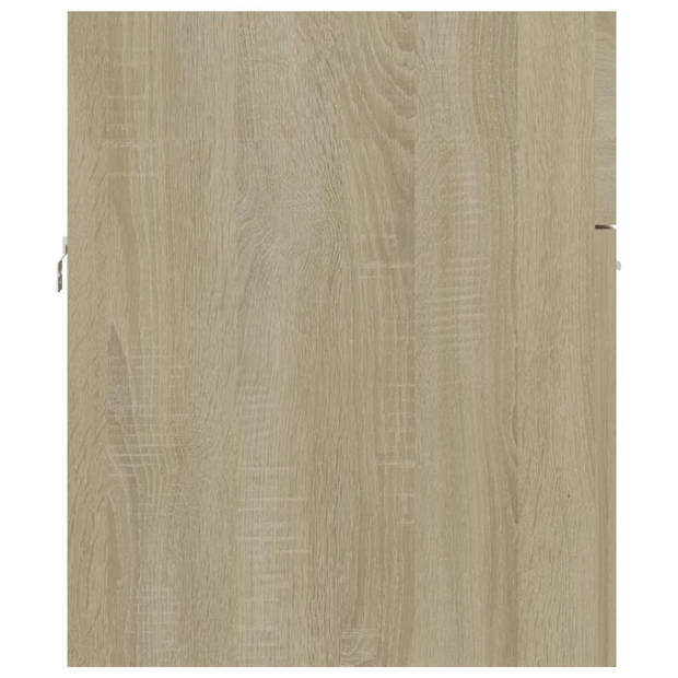 vidaXL Wastafelkast 80x38,5x46 cm bewerkt hout sonoma eikenkleurig