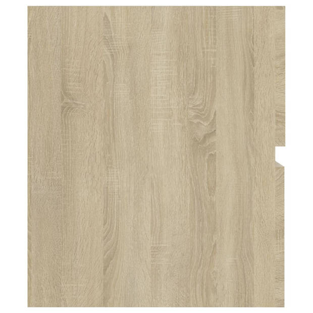 vidaXL Wastafelkast 60x38,5x45 cm bewerkt hout sonoma eikenkleurig