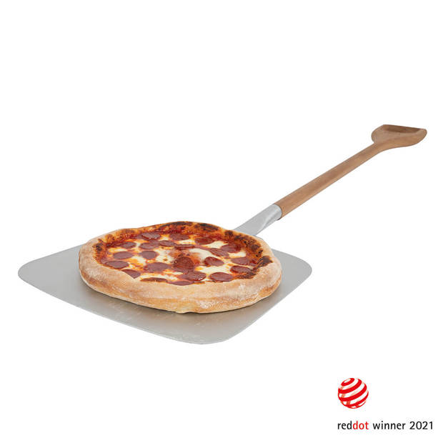 Boska Pizzaschep L - Voor horeca en thuis - Aluminium & eikenhout