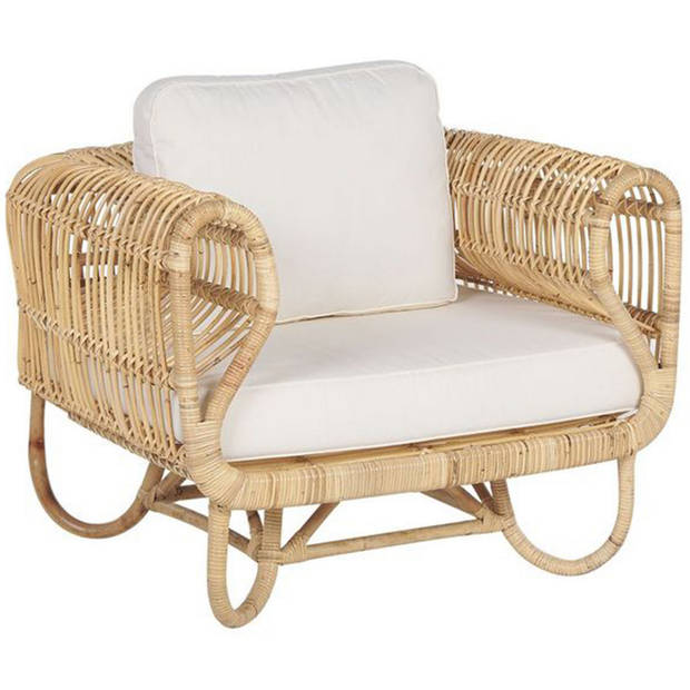 Beliani DOLCEDO - Fauteuil-Natuurlijk-Rotan