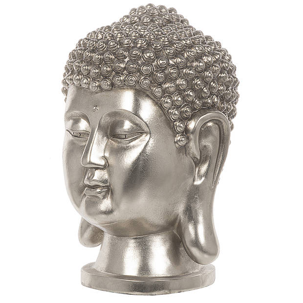 Beliani BUDDHA - Decoratief accessoire-Zilver-Polyresin