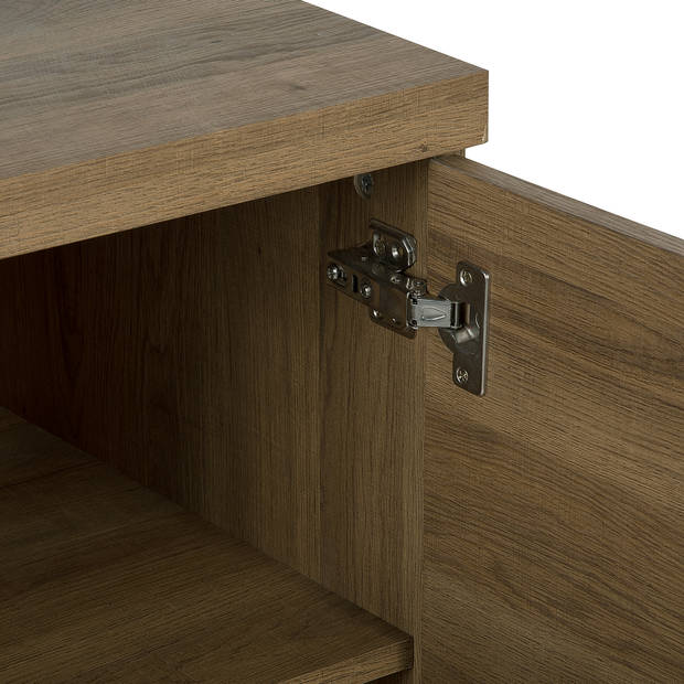 Beliani TIMBER - Sideboard-Donkere houtkleur-MDF