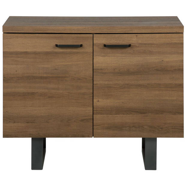 Beliani TIMBER - Sideboard-Donkere houtkleur-MDF