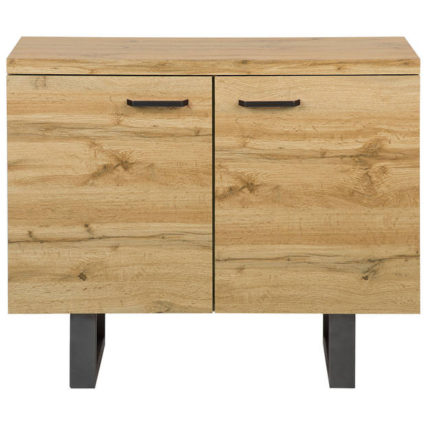 Beliani TIMBER - Sideboard-Lichte houtkleur-MDF